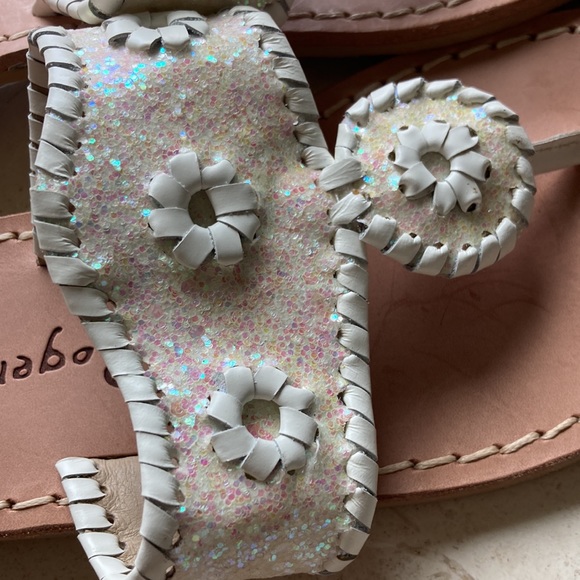NWOT Jack Rogers thong glitter sandals size 8.5 - Picture 4 of 8